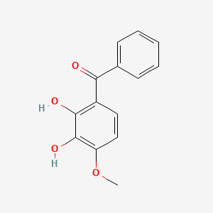 molecular formula C14H12O4 B10754034 (2,3-Dihydroxy-4-methoxyphenyl)(phenyl)methanone CAS No. 35836-41-0