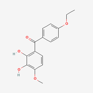 molecular formula C16H16O5 B10754043 2,3-Dihydroxy-4-methoxy-4'-ethoxybenzophenone 