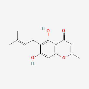 molecular formula C15H16O4 B10754109 Peucenin CAS No. 578-72-3