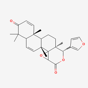 molecular formula C26H30O5 B10754259 7-Desacetoxy-6,7-dehydrogedunin 