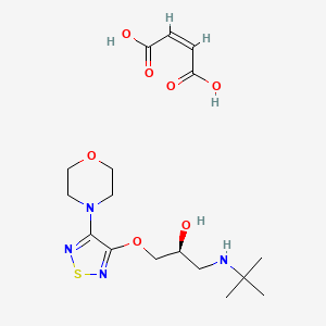 molecular formula C17H28N4O7S B10754300 Timolol Maleate CAS No. 58731-98-9