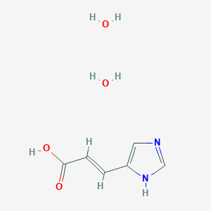 molecular formula C6H10N2O4 B10754313 3-(1H-Imidazol-5-yl)acrylic acid dihydrate CAS No. 6198-55-6