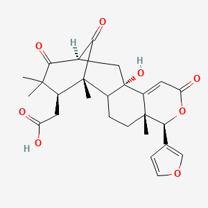 2-[(1S,5R,6R,11S,13S,16S)-6-(furan-3-yl)-11-hydroxy-1,5,15,15-tetramethyl-8,14,17-trioxo-7-oxatetracyclo[11.3.1.02,11.05,10]heptadec-9-en-16-yl]acetic acid