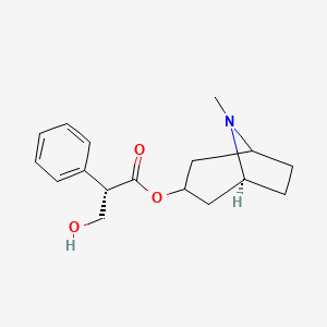 [(5S)-8-methyl-8-azabicyclo[3.2.1]octan-3-yl] (2S)-3-hydroxy-2-phenylpropanoate