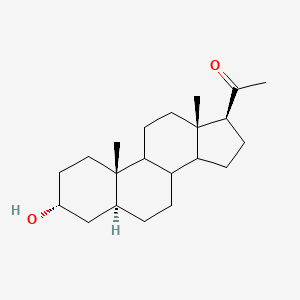 molecular formula C21H34O2 B10754384 3alpha-Hydroxy-5alpha-pregnane-20-one 