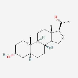 1-((3R,5S,8R,9S,10S,13S,14S,17S)-3-Hydroxy-10,13-dimethylhexadecahydro-1H-cyclopenta[a]phenanthren-17-yl)ethanone