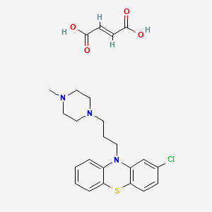 molecular formula C24H28ClN3O4S B10754537 (E)-but-2-enedioic acid;2-chloro-10-[3-(4-methylpiperazin-1-yl)propyl]phenothiazine 