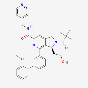 (3S)-2-[(S)-tert-butylsulfinyl]-3-(2-hydroxyethyl)-4-[3-(2-methoxyphenyl)phenyl]-N-(pyridin-4-ylmethyl)-1,3-dihydropyrrolo[3,4-c]pyridine-6-carboxamide