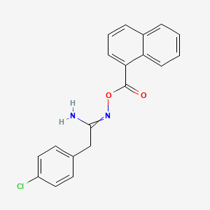 [[1-Amino-2-(4-chlorophenyl)ethylidene]amino] naphthalene-1-carboxylate