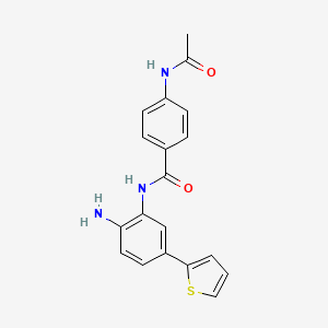 4-acetamido-N-(2-amino-5-thiophen-2-ylphenyl)benzamide