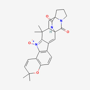 9,9,16,16-Tetramethyl-14-oxido-8-oxa-23,25-diaza-14-azoniaheptacyclo[17.5.2.01,17.03,15.04,13.07,12.019,23]hexacosa-2,4(13),5,7(12),10,14-hexaene-24,26-dione