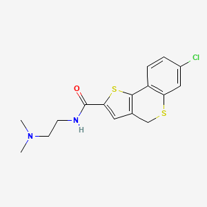 7-chloro-N-[2-(dimethylamino)ethyl]-4H-thieno[3,2-c]thiochromene-2-carboxamide