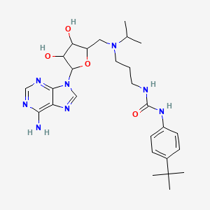 1-[3-[[5-(6-Aminopurin-9-yl)-3,4-dihydroxyoxolan-2-yl]methyl-propan-2-ylamino]propyl]-3-(4-tert-butylphenyl)urea