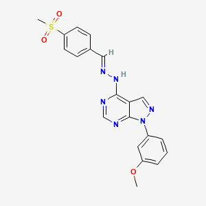 molecular formula C20H18N6O3S B10754933 Pyrazolopyrimidine 2 