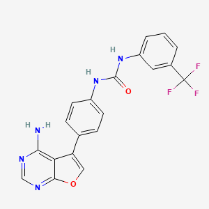 3-(4-{4-Aminofuro[2,3-d]pyrimidin-5-yl}phenyl)-1-[3-(trifluoromethyl)phenyl]urea