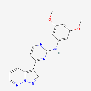 N-(3,5-Dimethoxyphenyl)-4-(pyrazolo[1,5-b]pyridazin-3-yl)pyrimidin-2-amine