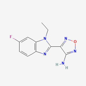 4-(1-Ethyl-6-fluoro-1H-benzoimidazol-2-yl)-furazan-3-ylamine