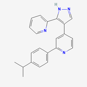 2-(4-Isopropylphenyl)-4-(3-(pyridin-2-yl)-1H-pyrazol-4-yl)pyridine