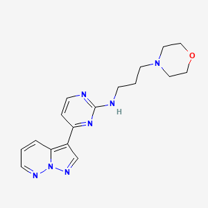 N-(3-morpholinopropyl)-4-(pyrazolo[1,5-b]pyridazin-3-yl)pyrimidin-2-amine