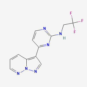 4-(pyrazolo[1,5-b]pyridazin-3-yl)-N-(2,2,2-trifluoroethyl)pyrimidin-2-amine