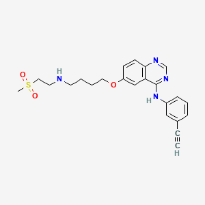 N-(3-Ethynylphenyl)-6-(4-((2-(methylsulfonyl)ethyl)amino)butoxy)quinazolin-4-amine