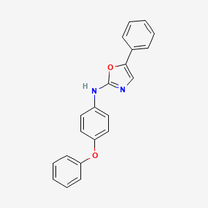 N-(4-phenoxyphenyl)-5-phenyl-1,3-oxazol-2-amine