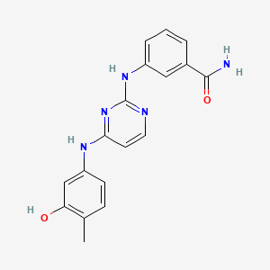 3-((4-((3-Hydroxy-4-methylphenyl)amino)pyrimidin-2-yl)amino)benzamide