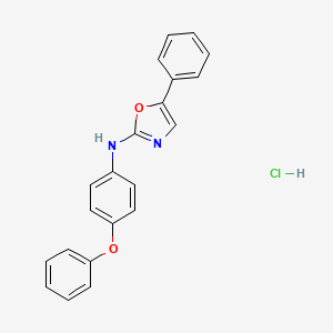 molecular formula C21H17ClN2O2 B10755223 N-(4-phenoxyphenyl)-5-phenyl-1,3-oxazol-2-amine;hydrochloride 