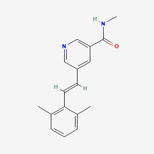 (E)-5-(2,6-Dimethylstyryl)-N-methylnicotinamide