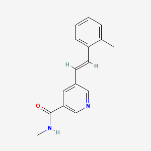 N-methyl-5-[(E)-2-(2-methylphenyl)ethenyl]pyridine-3-carboxamide