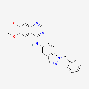 molecular formula C24H21N5O2 B10755408 (1-Benzyl-1H-indazol-5-yl)-(6,7-dimethoxy-quinazolin-4-yl)-amine 