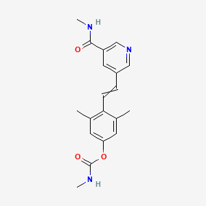 [3,5-dimethyl-4-[2-[5-(methylcarbamoyl)pyridin-3-yl]ethenyl]phenyl] N-methylcarbamate