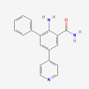 2-Amino-3-phenyl-5-(pyridin-4-yl)benzamide