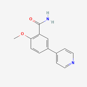 2-Methoxy-5-(pyridin-4-yl)benzamide