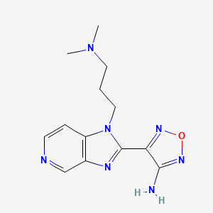 4-[1-(3-Dimethylamino-propyl)-1H-imidazo[4,5-c]pyridin-2-yl]-furazan-3-ylamine