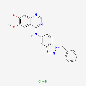 N-(1-benzylindazol-5-yl)-6,7-dimethoxyquinazolin-4-amine;hydrochloride