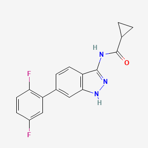 N-[6-(2,5-difluorophenyl)-1H-indazol-3-yl]cyclopropanecarboxamide