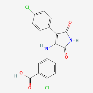 molecular formula C17H10Cl2N2O4 B10755690 4-Arylmaleimide deriv. 6cc 