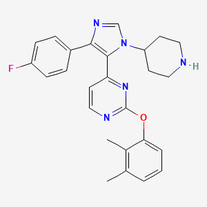 2-(2,3-Dimethylphenoxy)-4-[4-(4-Fluorophenyl)-1-(Piperidin-4-Yl)-1h-Imidazol-5-Yl]pyrimidine