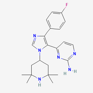 4-[5-(4-Fluoro-phenyl)-3-(2,2,6,6-tetramethyl-piperidin-4-yl)-3H-imidazol-4-yl]-pyrimidin-2-ylamine