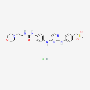 1-[4-[Methyl-[2-[4-(methylsulfonylmethyl)anilino]pyrimidin-4-yl]amino]phenyl]-3-(2-morpholin-4-ylethyl)urea;hydrochloride