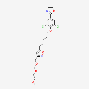 5-(5-(2,6-Dichloro-4-(4,5-dihydro-2-oxazolyl)phenoxy)pentyl)-3-(hydroxyethyl oxymethyleneoxymethyl) isoxazole