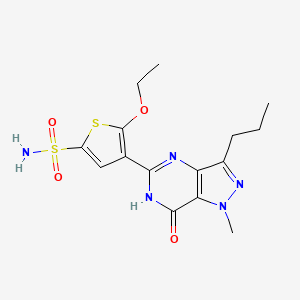 5-ethoxy-4-(1-methyl-7-oxo-3-propyl-6,7-dihydro-1H-pyrazolo[4,3-d]pyrimidin-5-yl)thiophene-2-sulfonamide