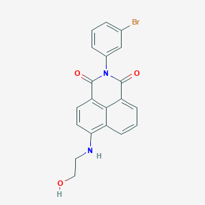 2-(3-bromophenyl)-6-[(2-hydroxyethyl)amino]-1H-benzo[de]isoquinoline-1,3(2H)-dione