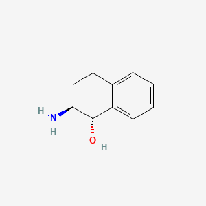 molecular formula C10H13NO B10756123 trans-(1S,2S)-2-Amino-1,2,3,4-tetrahydronaphthalen-1-OL CAS No. 13917-17-4