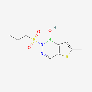 6-Methyl-2(propane-1-sulfonyl)-2H-thieno[3,2-D][1,2,3]diazaborinin-1-OL