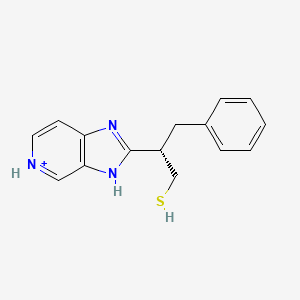 2-[(1S)-1-Benzyl-2-sulfanylethyl]-1H-imidazo[4,5-C]pyridin-5-ium