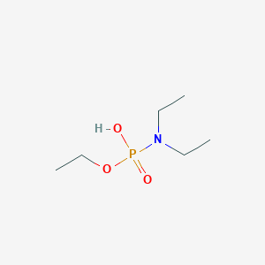 molecular formula C6H16NO3P B10756236 Ethyl Hydrogen Diethylamidophosphate 