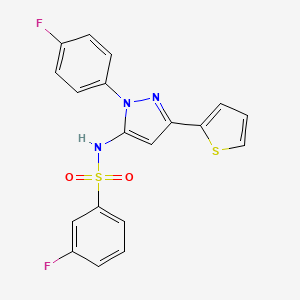 3-Fluoro-N-[1-(4-fluorophenyl)-3-(2-thienyl)-1H-pyrazol-5-YL]benzenesulfonamide