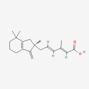 molecular formula C20H28O2 B10756310 6-(2,3,4,5,6,7-Hexahydro-2,4,4-trimethyl-1-metyleneinden-2-yl)-3-methylhexa-2,4-dienoic acid 